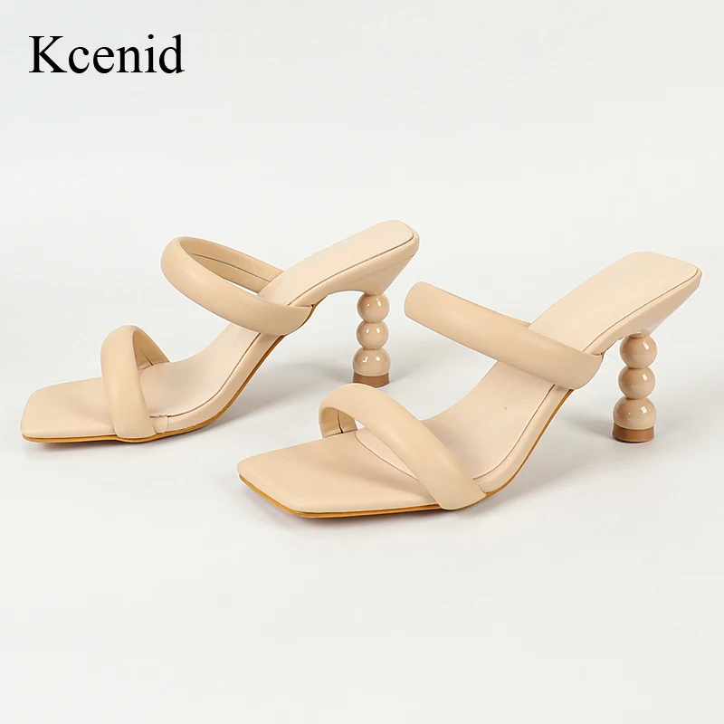 Женские сандалии Kcenid на необычном каблуке босоножки для женщин Классические