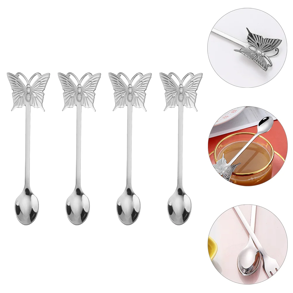 Купи Spoon Spoons Steel Stainless Dinner Stirring Soup Coffee Mixing Ice Teaspoon Serving Espresso Dessert Metal Drinks Cocktail за 261 рублей в магазине AliExpress