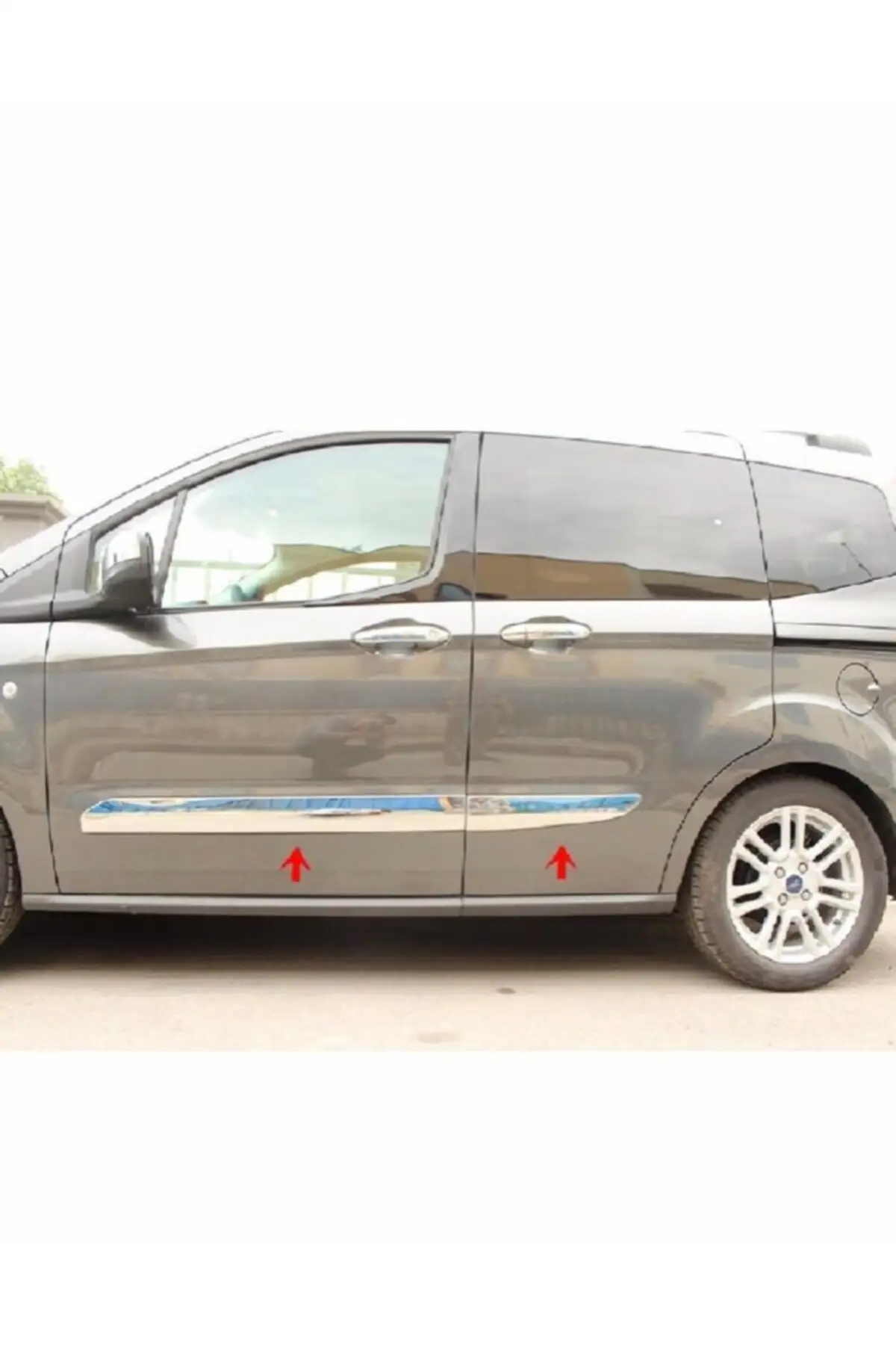 

Ford Tourneo Courier Chrome Side Door Streamer 4 Pcs. Over 2014 Steel