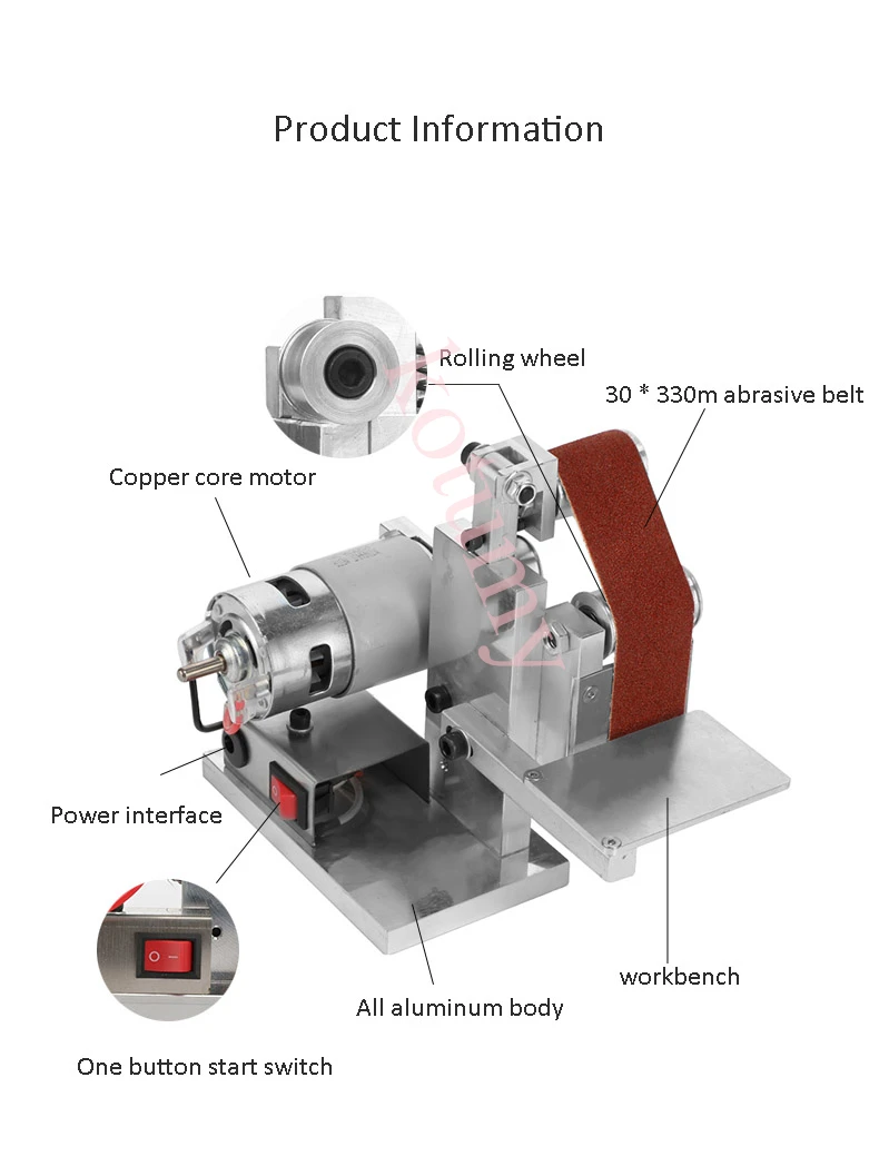 Многофункциональная шлифовальная машина DIY полировальный станок электрическая