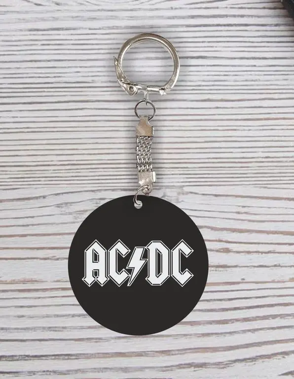 Брелок с гравировкой AC/DC Эй-си/ди-си №12 | Украшения и аксессуары