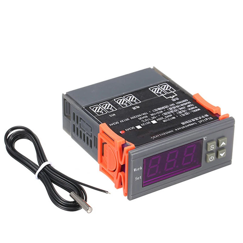 

MH1210W Digital Temperature Controller AC90-250V 10A 220V Thermostat Regulator with Sensor -50~110C Heating Cooling Control