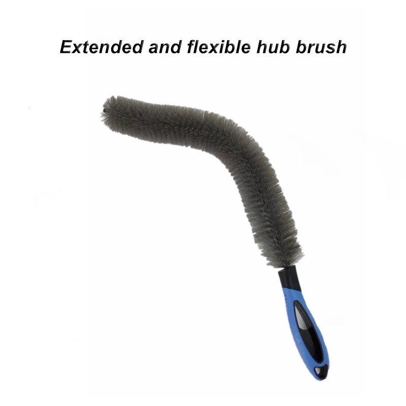 

Lengthen 60cm Car Engine Bendable Detailing Wash Brush Not Scratched Tire 3cm Long Soft Bristle For Rim Exhaust Tips Wheel Rim