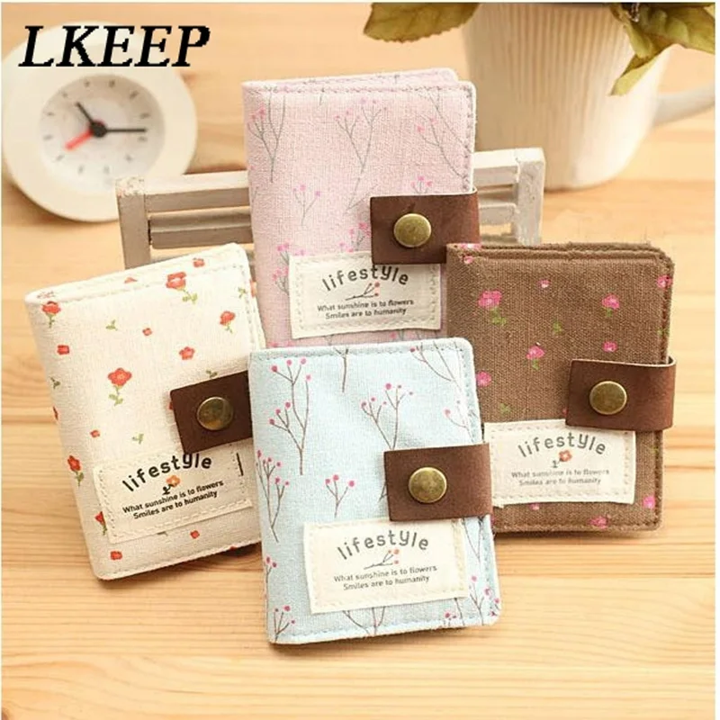 

Women Business Card Wallet 20 Slots Credit Card Holder Id Bank Card Holder Purse For Cards Canvas Women'S Cardholders Bag