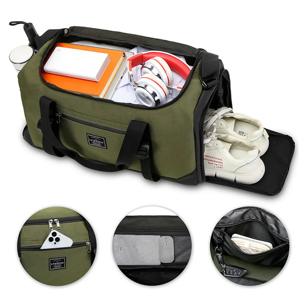 Women Fashion Travel Bags Large Capacity Waterproof Men's Sports Bag Dry and Wet Weekend Voyage Female Shoulder Messenger Bag