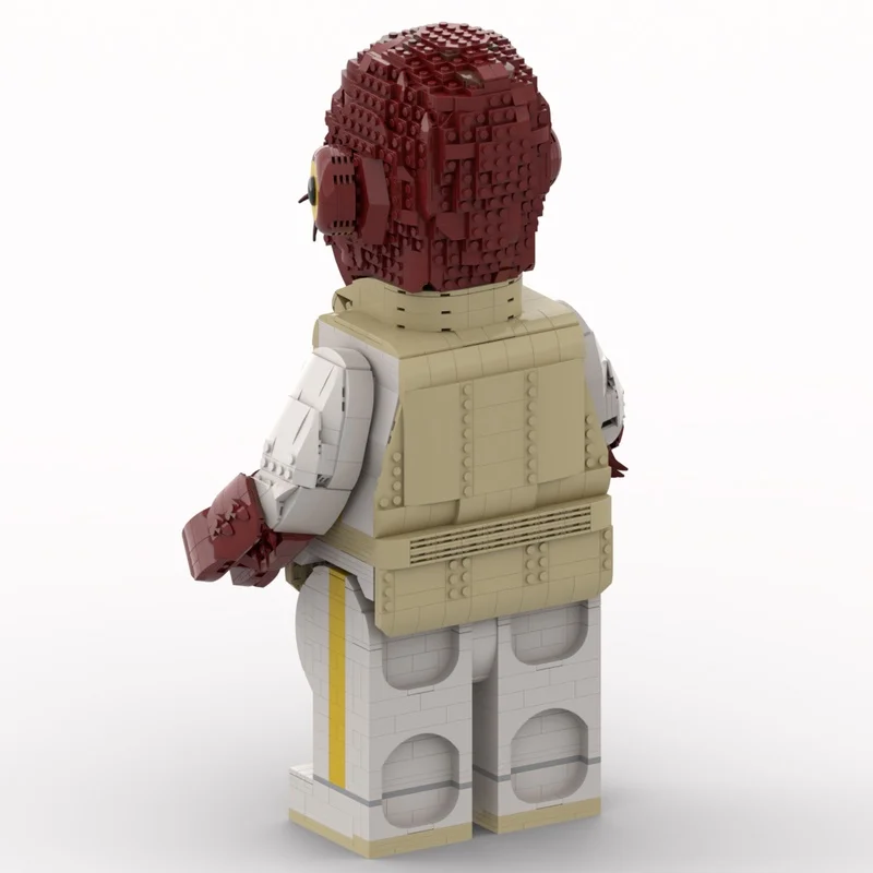Фото 2515 шт. MOC Адмирал Акбар Мега-фигурка подходит для моей модели, строительные блоки, сборка, креативное образование, рождественские подарки, кирпичная игрушка для детей №2