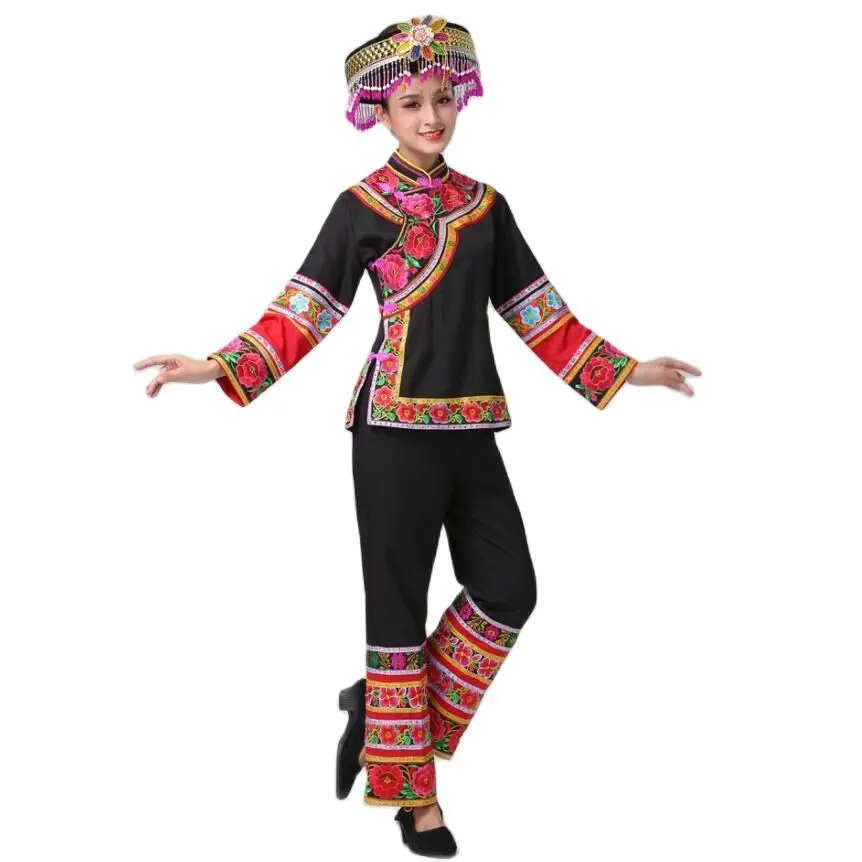 Женская одежда с вышивкой hmong этническая женская костюм Мяо яркая для праздников