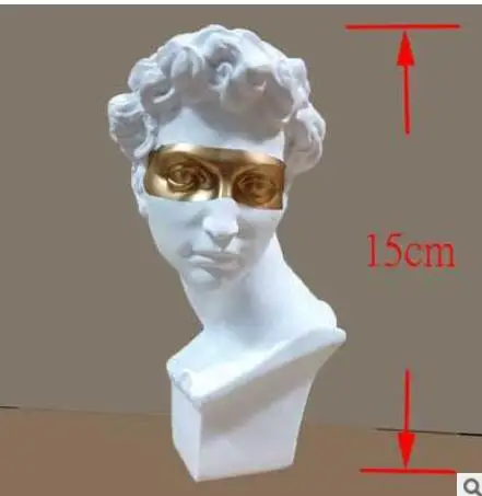 

CREATIVE GOLD INK SPLASH APOLLO ART SCULPTURE GIULIANO DE' MEDICI STATUE CRAFTS HOME DECORATION ORN CHARACTER FIGURINE 15CM