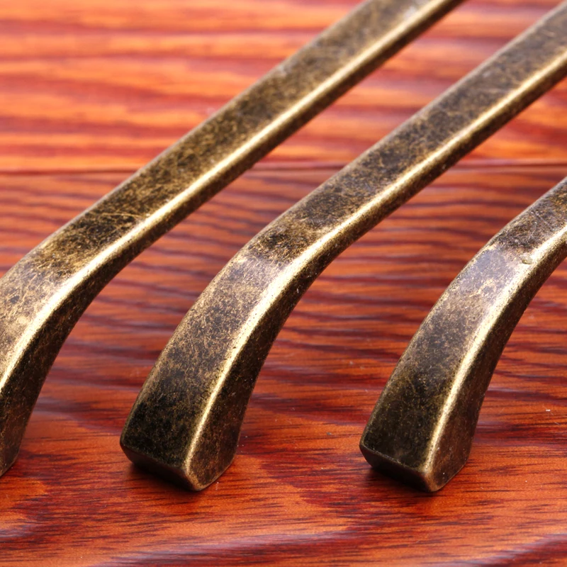 Античная ручка для мебели из латуни и цинкового сплава ящика ручки кухонного