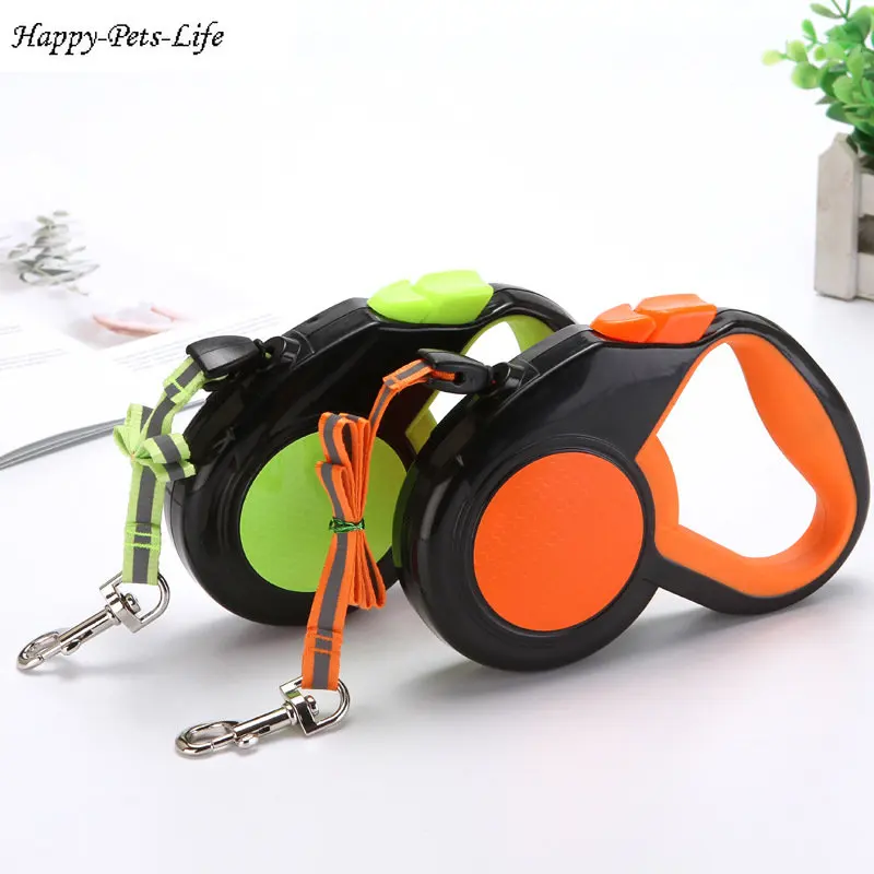 3M/5M/8M Retractable Dog Leash Durable Nylon Pet Walking Leash Automatic Extending Dog Lead Rope for Small Medium Dogs Cats