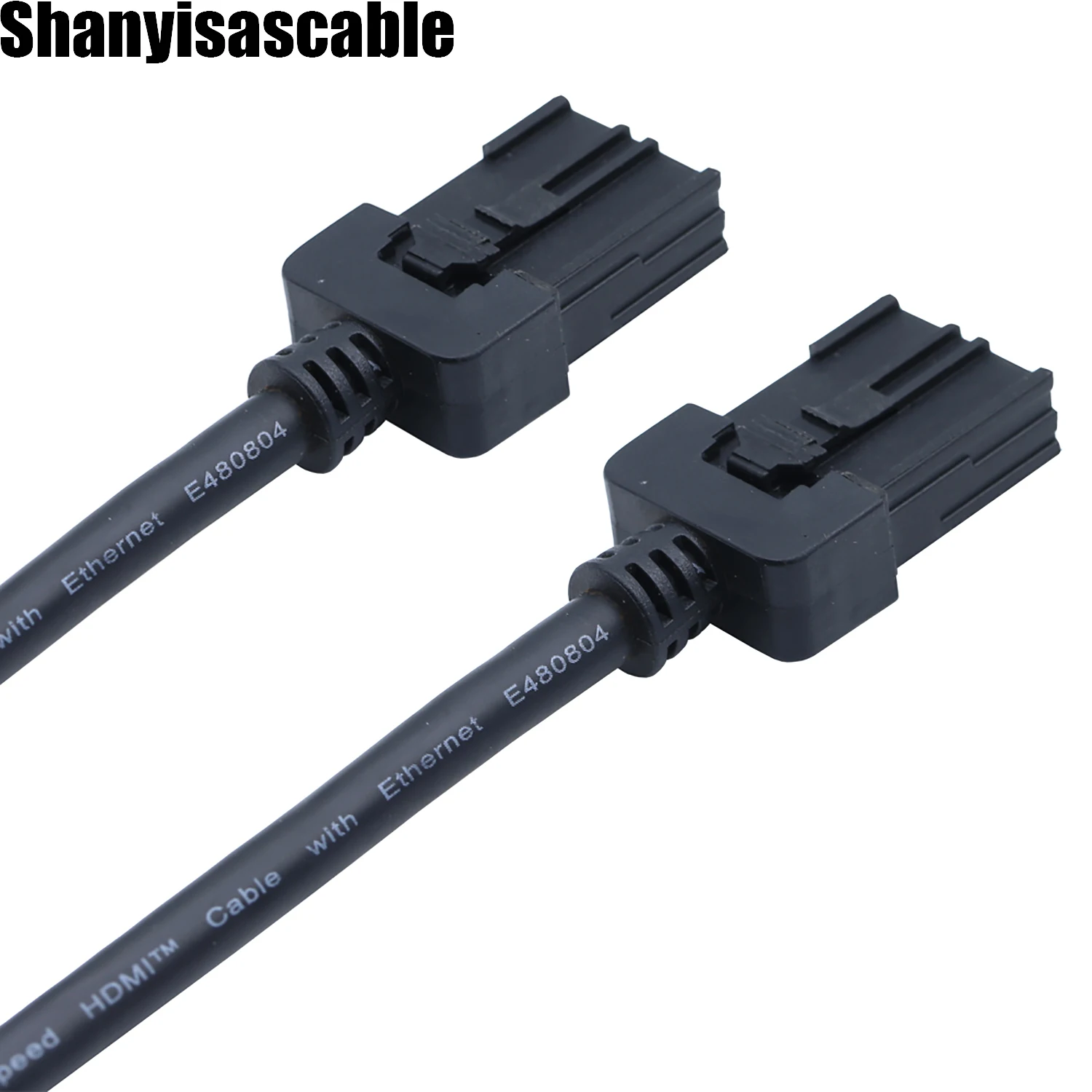 1.0M 4K 60 Гц Высокоскоростной HDMI E тип 19P штекер черный формовочный с Ethernet для
