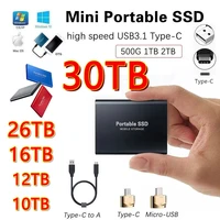 xiaomi portable ssd external 16tb 30tb mobile solid state drive flash drive type c usb3 1 mini high speed transfer ssd hard disk