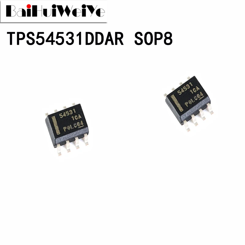 

10PCS TPS54531DDAR TPS54531 54531 SOP-8 SOP8 SMD New Original Good Quality Chipset 8V Input 5A Step-Down Converter