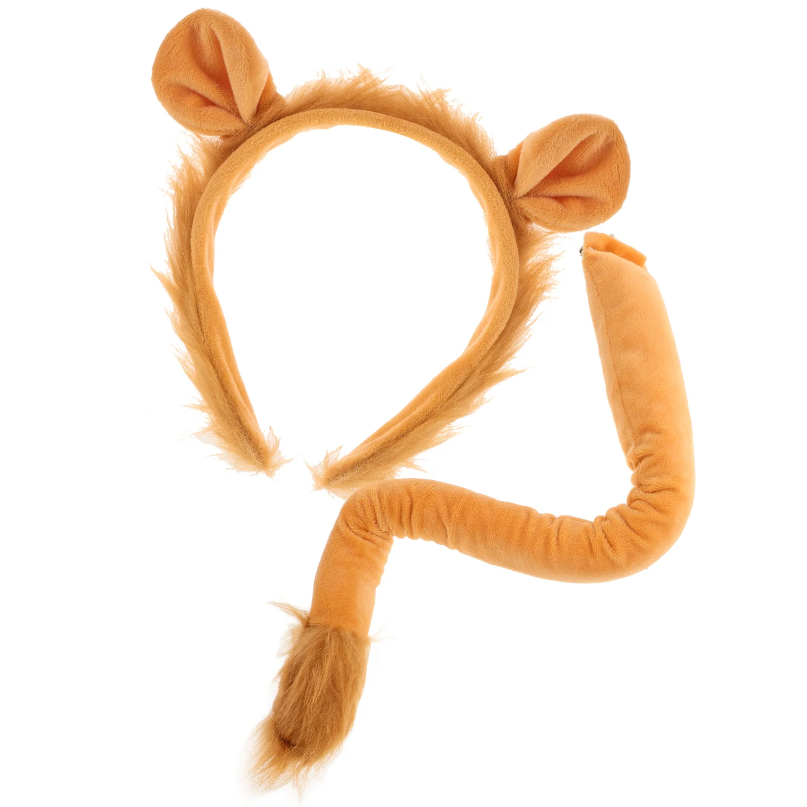 Вечерние костюм льва меховой хвост животного львы королевские уши повязка на