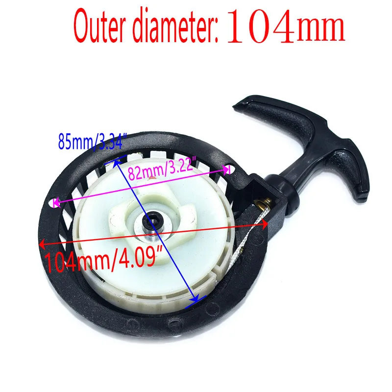 

Тяговый стартер Легко тянуть Старт подходит для 47cc 49cc 2-строчный мини-грязевой карманный питбайк Мото ATV Quad из алюминиевого сплава