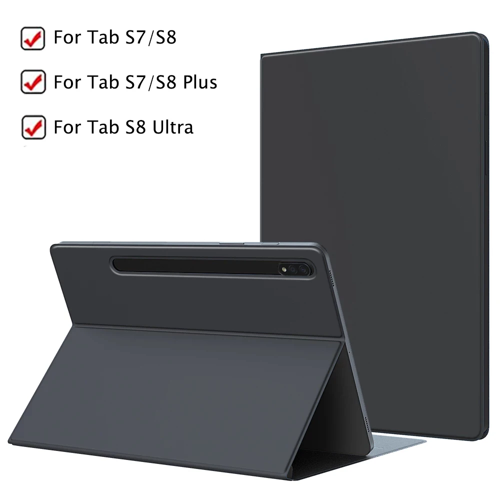 

Foldable Magnetic Tablet Protective Cover For Samsung Tab S7/S7 Plus Tablet Holder Stand Case For Galaxy Tab S8/S8 Plus/S8 Ultra