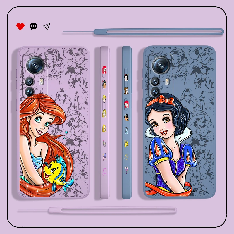 

Anime Princess Liquid Left Rope Phone Case For Xiaomi 13 Lite 12T 12S 12 11 Ultra 11T 10T 9 Pro 5G Cover Shell Capa Core Coque