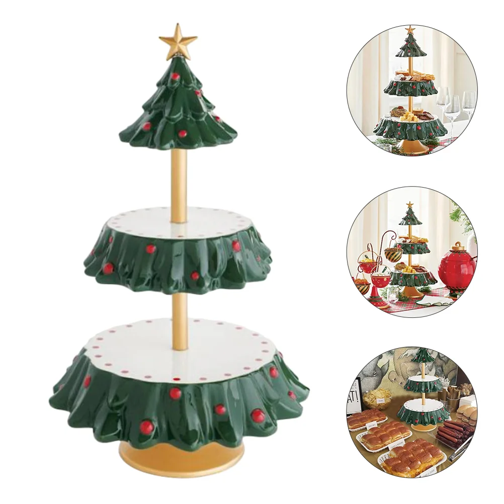 

Christmas Cupcake Stand Christmas Tree 2Tiered Server Tiered Cupcake Stand Dessert Table Display Xmas Tree Tower Cup Cake