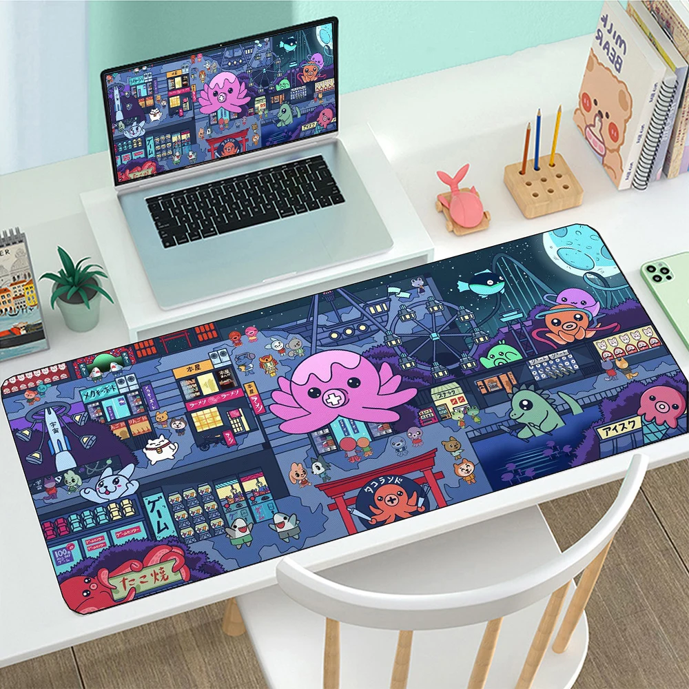 

Коврик для мыши, игровой коврик для клавиатуры и мыши в парке развлечений, коврики для мыши в виде осьминога, настольные коврики, игровые акс...