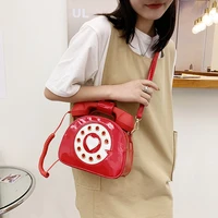 cgcbag creativity telephone handbag women 2022 funny designe crossbody bags casual solid large capacity female shoulder bag