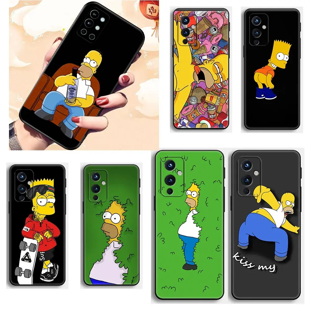 

Coque Funda Phone Case for Oneplus 9 9R 9TR 10 Z 7 7T 8 8T Nord 2 CE N200 N100 N10 Pro 5G Capa Case Cover Funny Bart S-Simpson-n