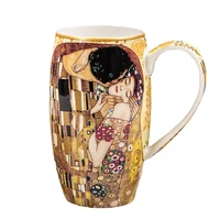 700ml coffee mug bone china mugs retro ceramic cups creative porcelain tableware large ceramic mug coffee cup with lid gift idea