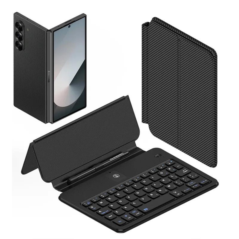 Чехол с Bluetooth-клавиатурой для Huawei Mate X6 MateX6 XT X5 X3 X2 Xs 2, чехол с беспроводной магнитной клавиатурой и емкостной ручкой, мышью (art.: 3920cde9b60cb) - 3920cde9b60cb