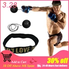 Боксерский мяч для тренировки реакции, износостойкий полиуретановый боксерский мяч для тренировки реакции скорости, набор эластичных повязок на голову, оборудование для упражнений в спортзале