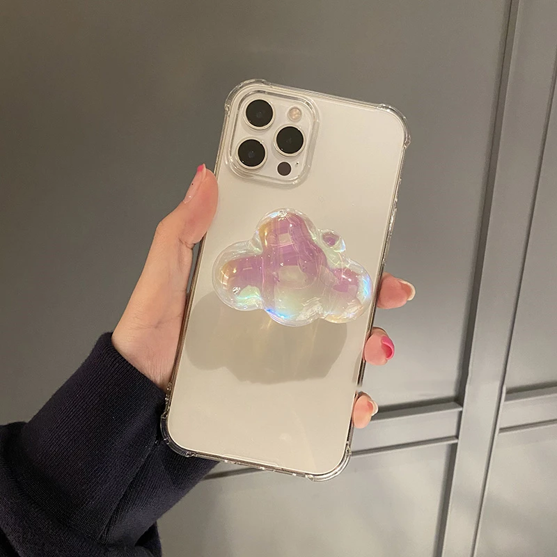 Прозрачный мягкий 3D чехол с кольцом-держателем для iphone 13 12 11 Pro Max MiNi XR X XS 6 7 8 plus SE |