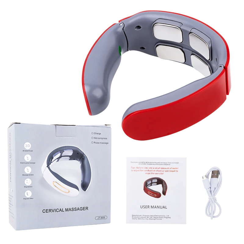 

6 mode 9 levels adjustable Cervical Massager Neck Shoulder Pulse Neck Massager Massage Neck Pulse Warm Pressing Neck Pressing