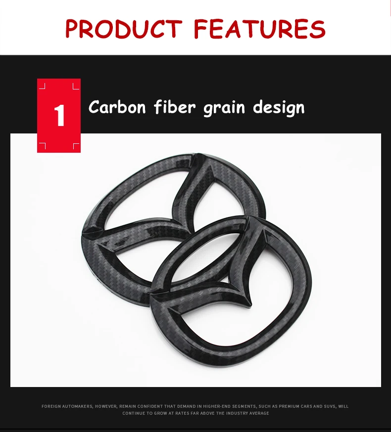 Наклейка на заднюю крышку автомобиля из АБС-пластика для Mazda Axela Atenza CX4 CX5 |