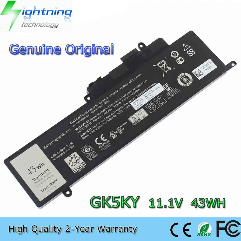 Совершенно новый оригинальный аккумулятор для ноутбука GK5KY 11 1 В 43 Втч Dell Inspiron 3000