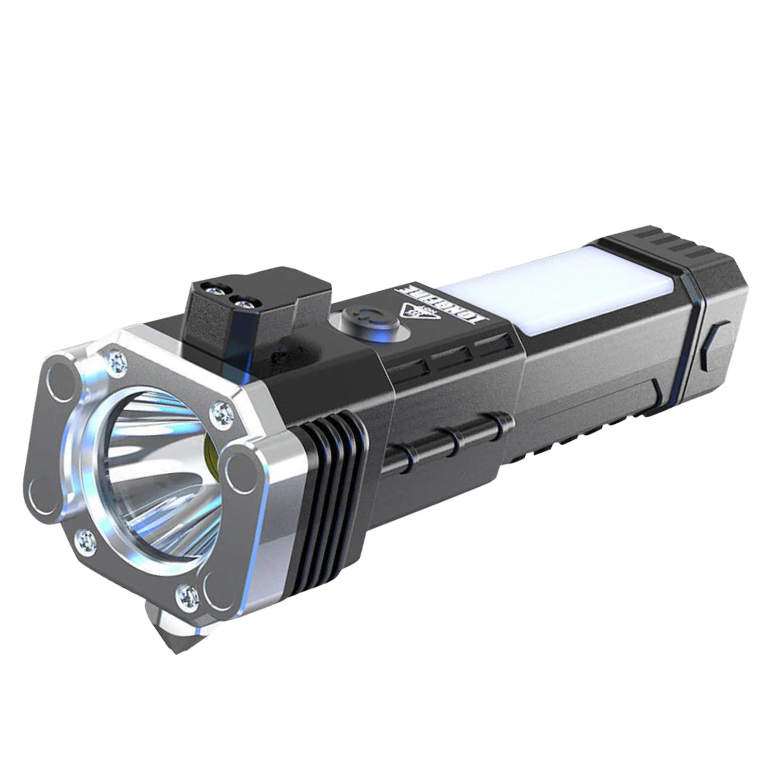 

Flashlights High Lumens Multifunctional LED Flashlight With Side Work Light Car Safety Hammer Waterproof Flashlights/Window
