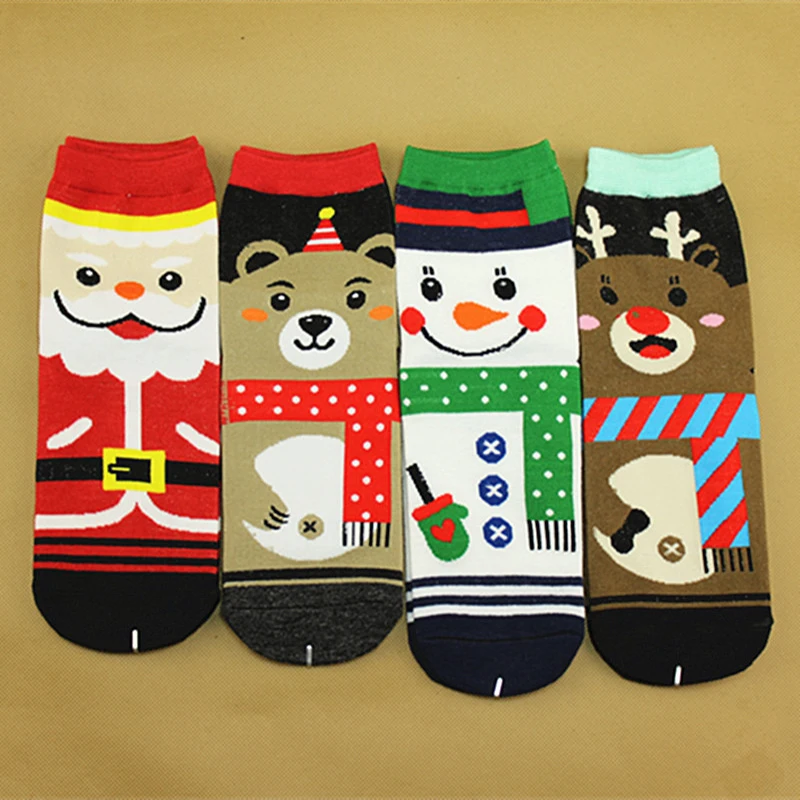 

Santa Claus Comfortable Cotton Sock Christmas Cartoon Socks Ankle Socks Women Socks Christmas Gift