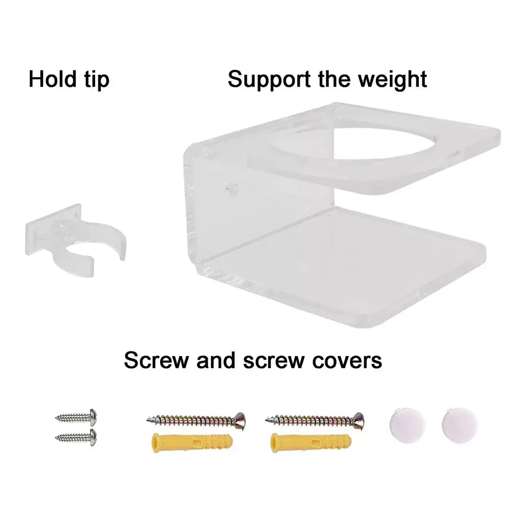 

Acrylic Clear Light Saber Stand Wall Mount Storage Rack With Screws For Lightsaber Display Stand