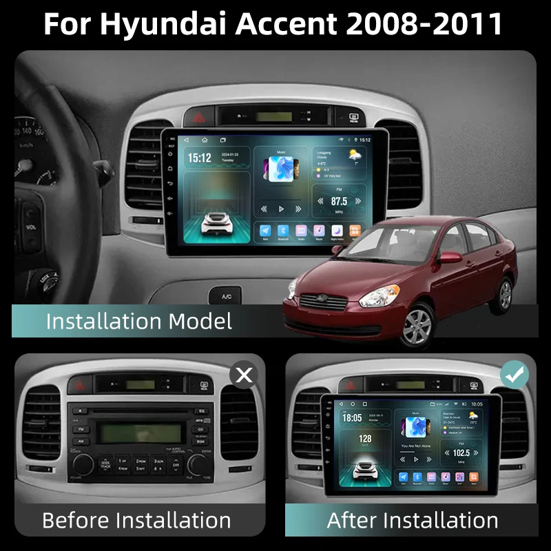 Автомобильный Мультимедийный Плеер Android 12 Двойной Din GPS 4G WIFI