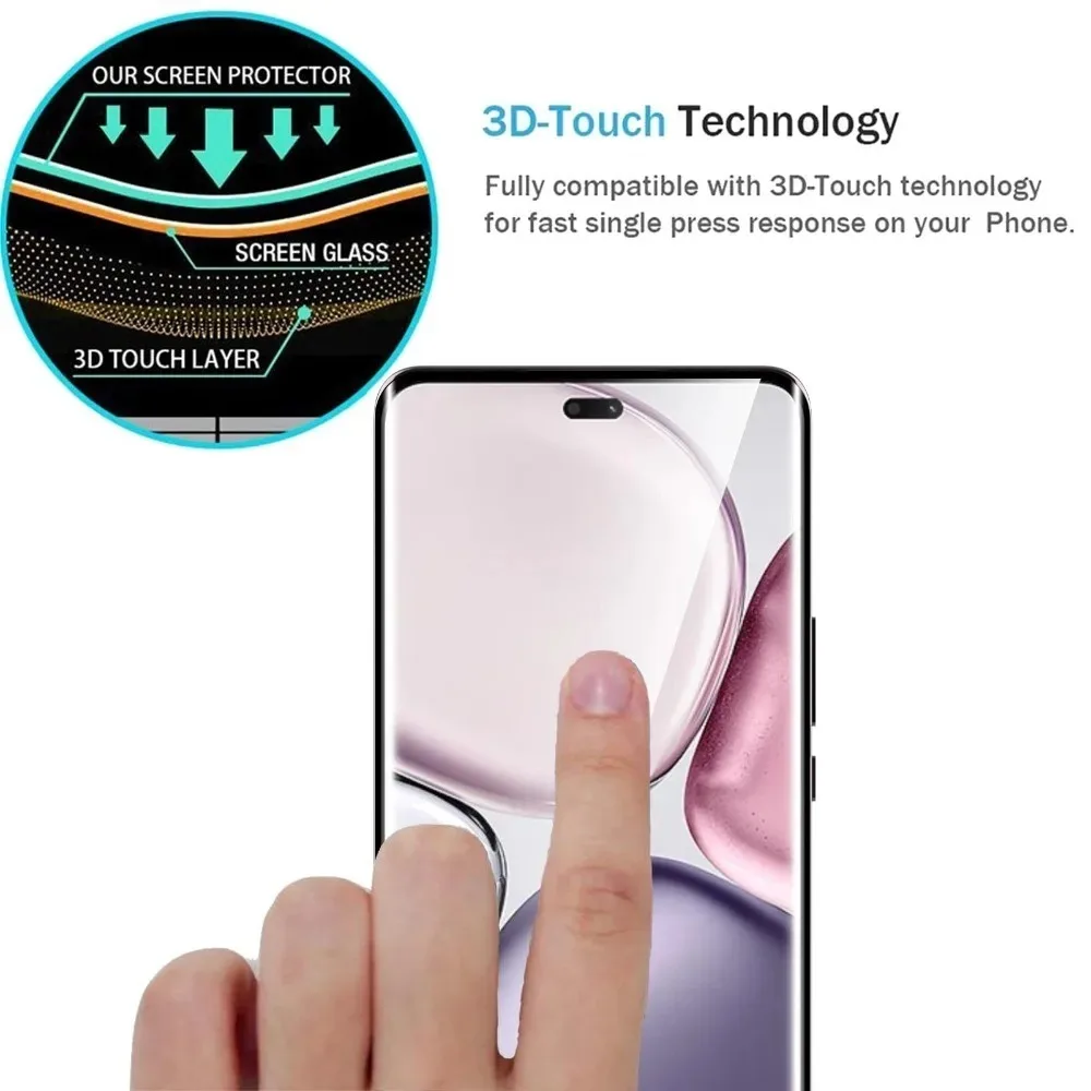 Фото Защитное стекло на весь экран (2 шт.) для Honor Magic 8 7 6 Pro Lite X9a X9b X9c, закаленное стекло для Honor 600 500 400 Pro 300 200 100 №2