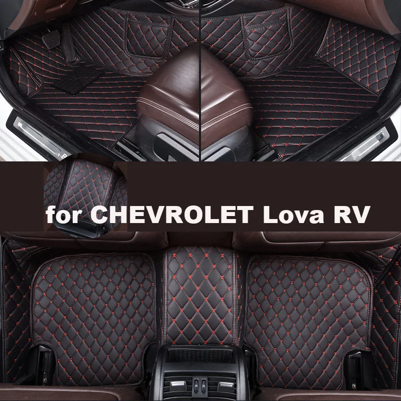 

Autohome Car Floor Mats For CHEVROLET Lova RV 2015 Year Upgraded Version Foot Coche Accessories Carpets