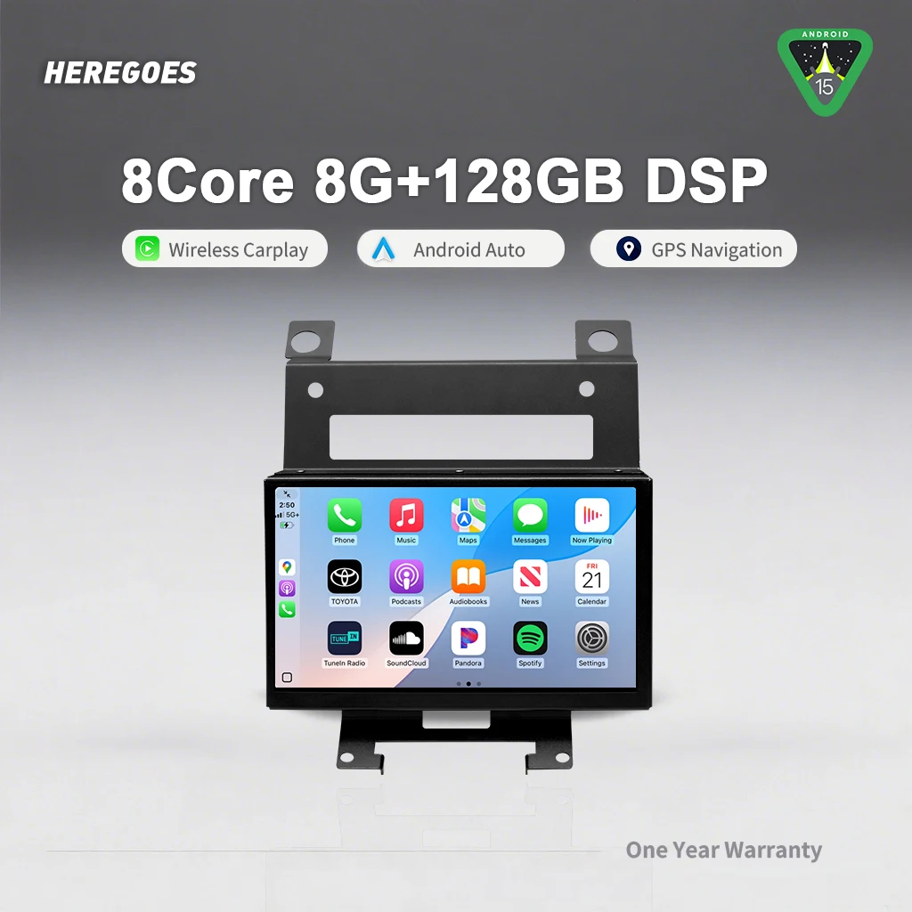 Фото 8 ГБ Android 15 автомобильный DVD-плеер навигация GPS Wi-Fi Bluetooth беспроводной Carplay Car Radoi для Land Rover Freelander 2 2007-2015 №1