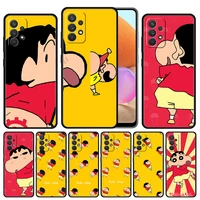 phone case cover for samsung galaxy a02s a12 a21s a30 a50 a20 a11 a10 a10e a40 a70 a90 protection style crayon shin chan ass