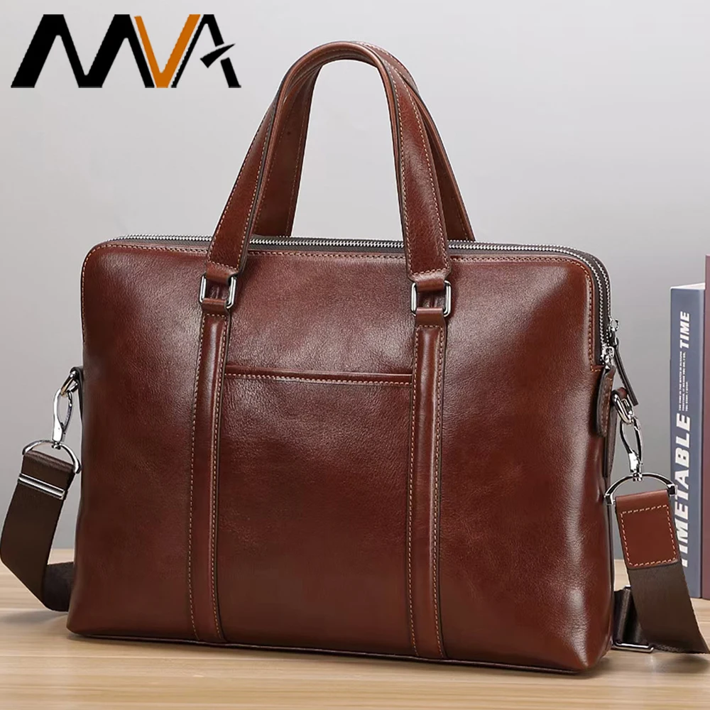 

Новый мужской портфель, кожаная сумка для компьютера для мужчин, деловые дорожные сумки-мессенджеры, сумка для ноутбука 15,6 дюйма, портфель, большая расширяемая сумка