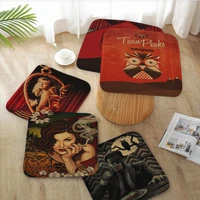 twin peaks round meditation cushion stool pad dining chair tatami seat cushion anti slip chair mat pad