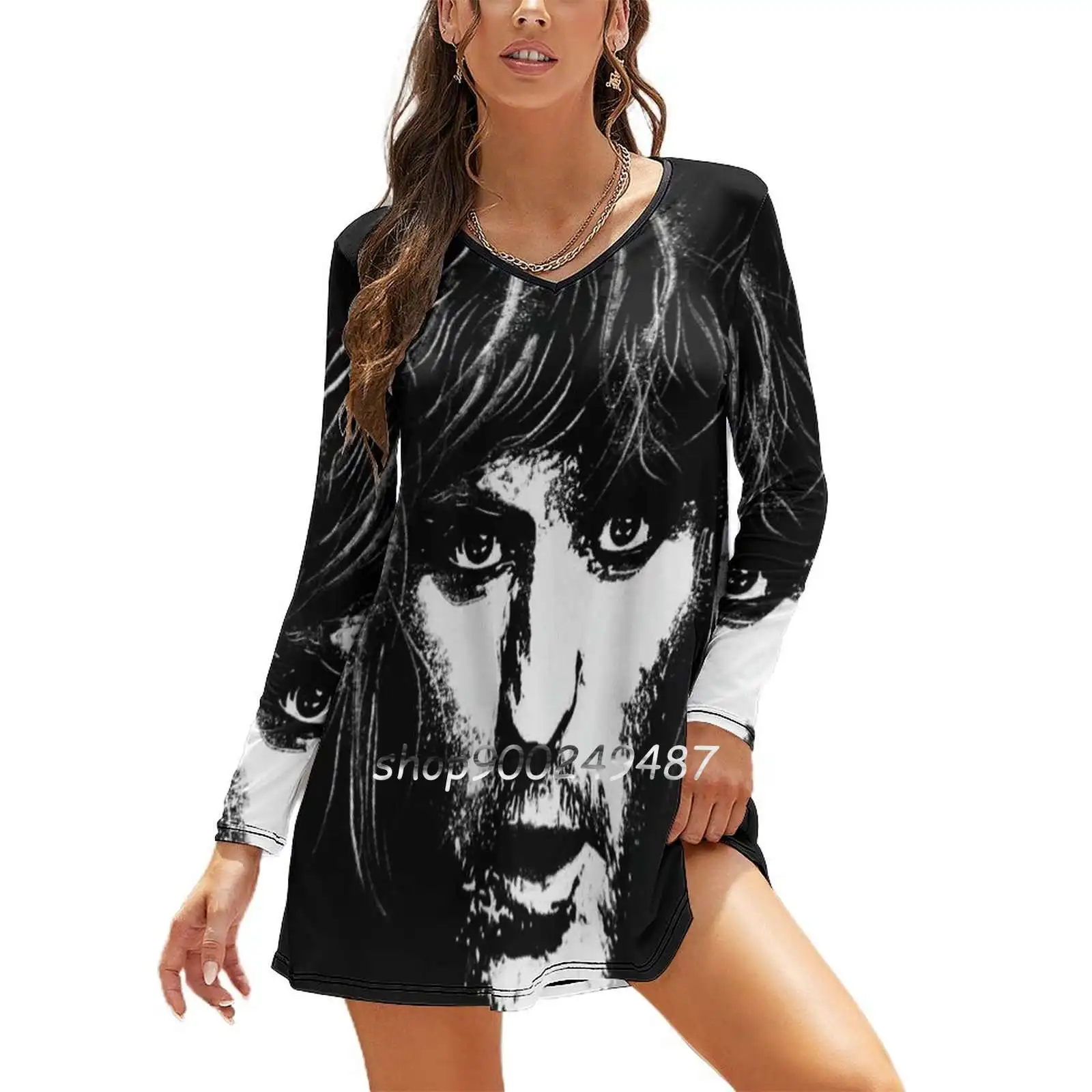 Женское винтажное платье с длинным рукавом портрет Ноэля филдина 2022