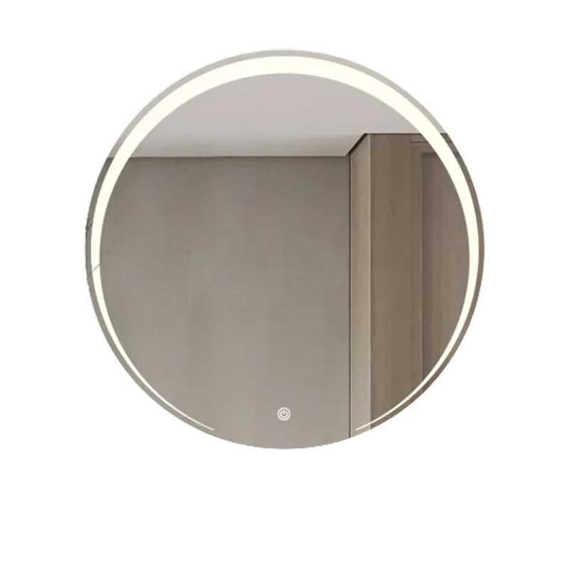 Круглое зеркало для макияжа со светодиодной подсветкой современное маленькое