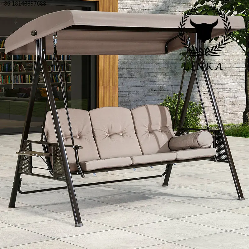 

Outdoor swing courtyard villa double rocking chair garden outdoor courtyard balcony hanging chair household swing chair
