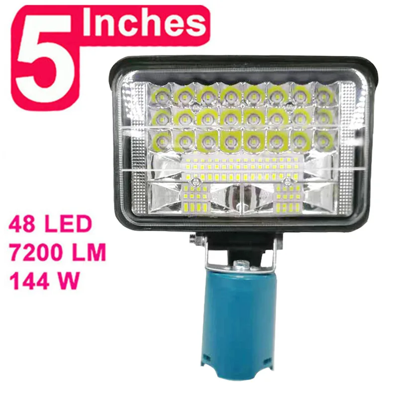 

LED Work Light For Makitafor 12V 10.8V Li-ion Battery Ceam High And Low Control Work Light 3/4/5 Inch Light Tools
