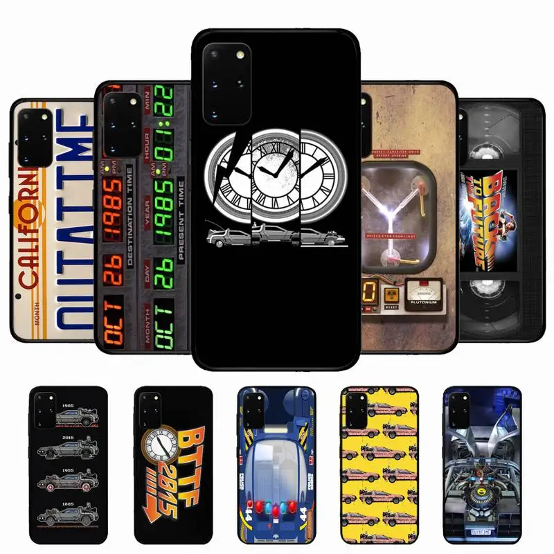 

Back To The Future Time Machine Phone Case For Samsung S 9 10 20 21 22 23 30 23plus lite Ultra FE S10lite Fundas