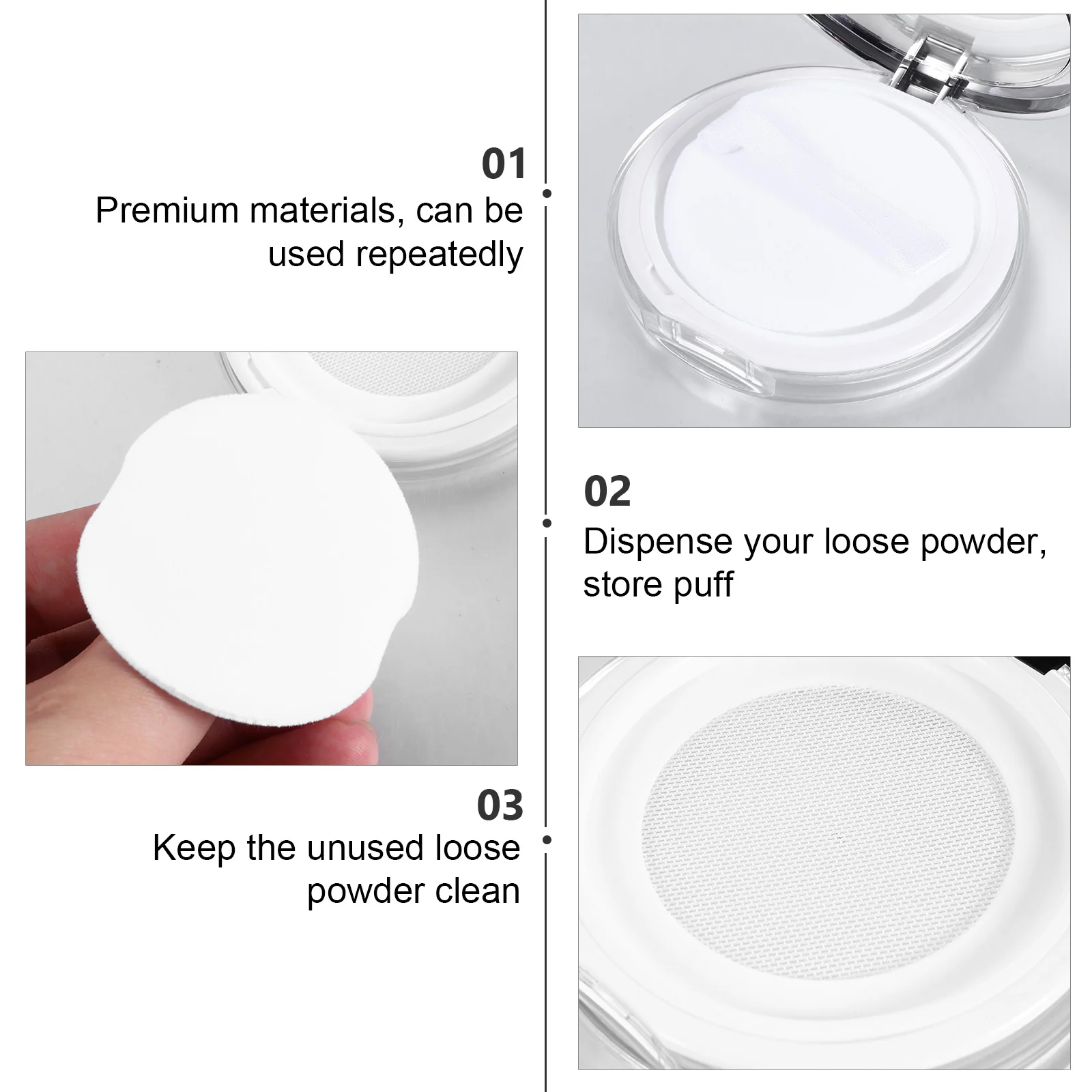 Чехол для рассыпчатой пудры солнцезащитный крем лица дорожный контейнер