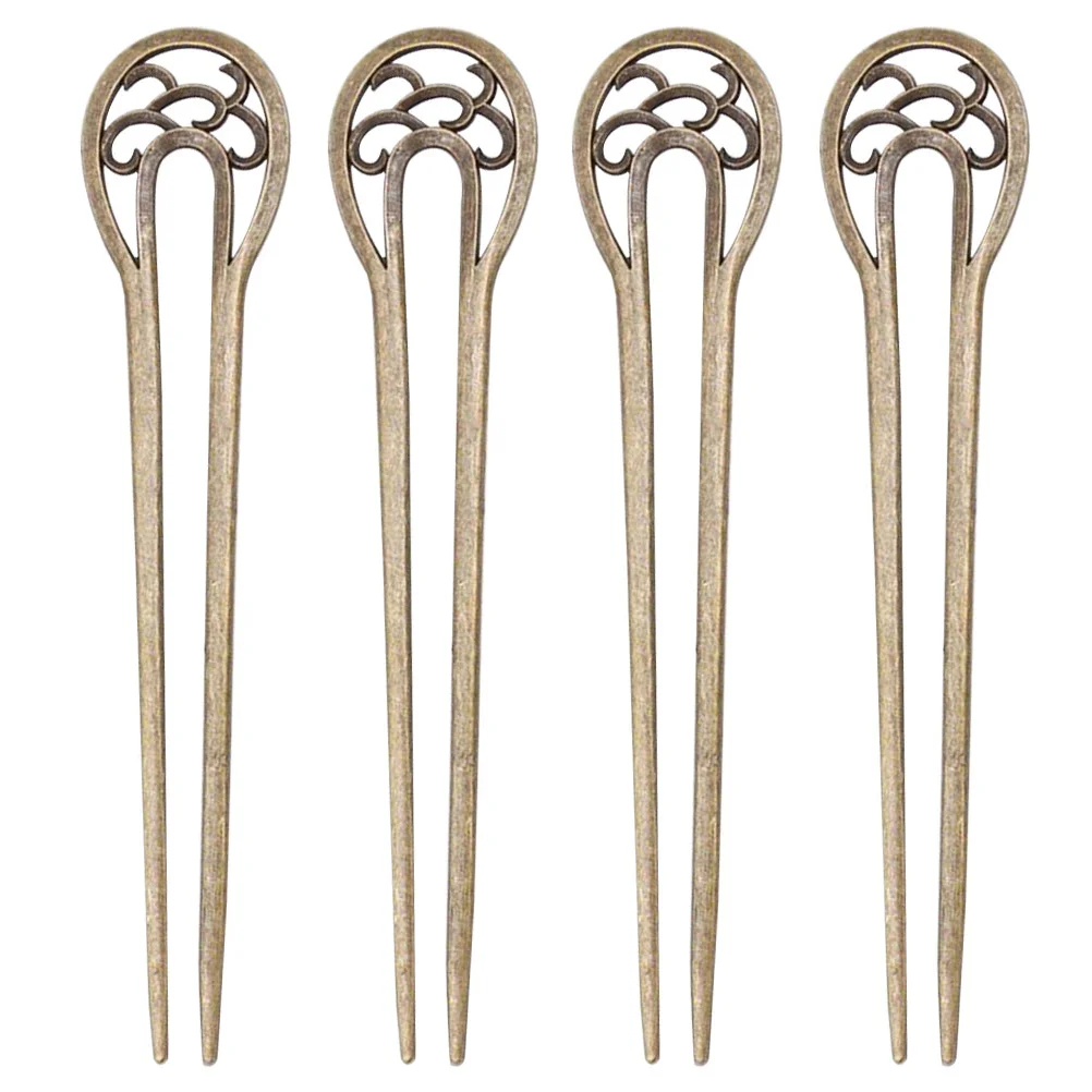 

Hair Sticks Pin Stick Vintage Fork Clip Chopsticksretro Hairpin U Clasp Bunfor Cuffpiece Chinese Hairpins Accessories Metal