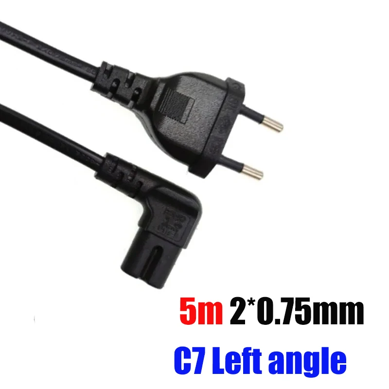 

Кабель питания с вилкой Великобритании, США, ЕС, IEC320 C13 C5 C7 Prong, удлинитель переменного тока 1,5 м для настольного ПК, компьютера, монитора, 3D-принтера